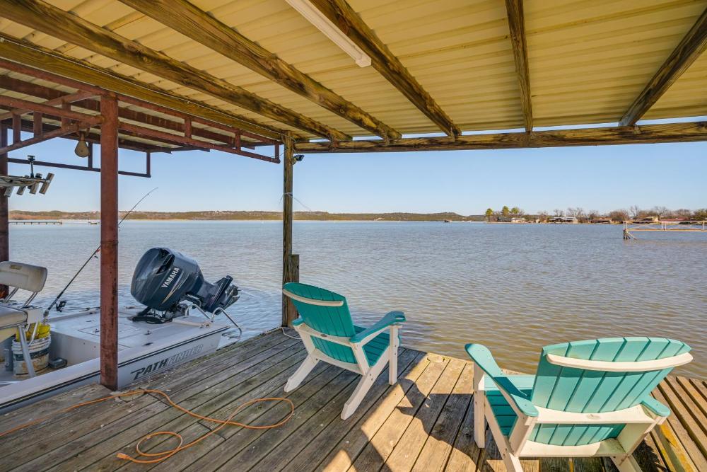 Dock and Patio Possum Kingdom Lake House